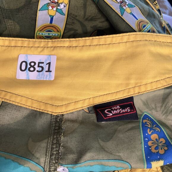 The Simpsons Board Shorts‎ Men’s 38 Bart/Homer/Krusty Board Tiki Surfer Hawaiian - Picture 5 of 7